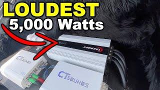 LOUDEST 5,000 WATT SYSTEM I HAVE EVER HEARD!