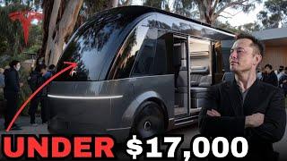 Elon Musk Reveals Tesla 2025 Motorhome for UNDER $17,000! | 2025 Tesla Van First Look!