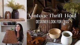 Vintage Thrift Haul Home Decor Designer Look