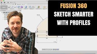 Fusion 360 Tutorial - Pick The Profile Save Tons of Time