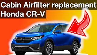 Honda CR-V cabin airfilter replacement (How to instructions)