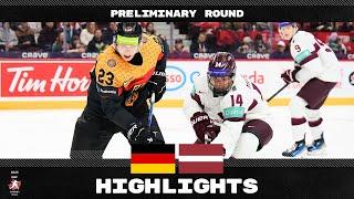 Highlights: Germany vs Latvia | 2025 #WorldJuniors