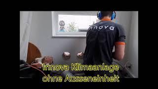 Klimageräte ohne Ausseneinheit. Innova Montage von der Kernbohrung bis zur Inbetriebnahme. #innova
