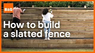 How to build a slatted fence | DIY