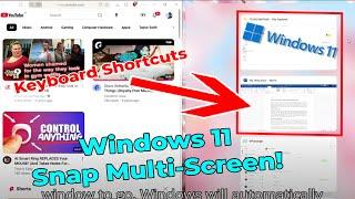 How to Snap Windows for Split Screen Multitasking in Windows 11 (Keyboard Shortcuts)