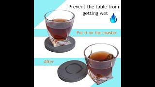 ABSORBENT COASTERS SET for DRINKS - Azhou