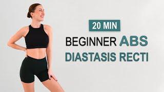 20 MIN ABS WORKOUT for DIASTASIS RECTI | C-SECTION SHELF | Total Beginner Abs | Warm Up + Cool Down