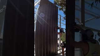 SOLO SHED BUILD SHEETING INSTALL!