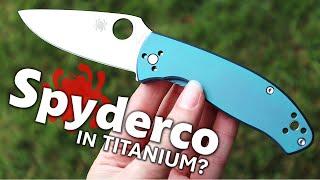 Most Popular Spyderco Knife Now in Titanium?! | Atlantic Knife