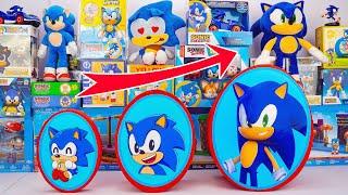 Sonic The Hedgehog 3 Movie Toys Unboxing Review | SONIC Growing Up Collection Mystery Eggs