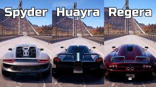 NFS Payback - Porsche 918 Spyder vs Pagani Huayra BC vs Koenigsegg Regera - Drag Race