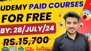 Udemy Free Courses With Free Certificate in July 2024  SAVE Rs. 16,000+ | Last Offer of July