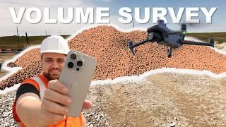 iPhone 15 Pro vs. DJI Mavic 3 Enterprise - Surveying Stockpiles