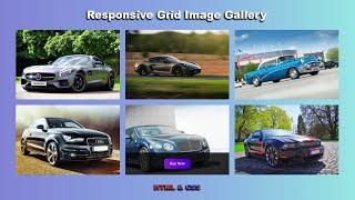 Галерея изображений на GRID используя HTML & CSS || Responsive grid image gallery