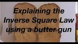 The inverse square law a beginners guide using a butter gun: from fizzics.org