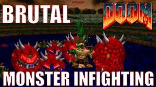 Hell Knight vs Cacodemon  - BRUTAL DOOM Monster Infighting - Full HD NPC Battles