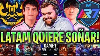 LATAM QUIERE SOÑAR Y HACER HISTORIA! - GAM vs R7 Game 1 WORLDS PLAY IN 2024 IBAI ESPAÑOL