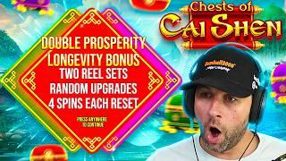 I SPUN in an INSANE AMOUNT of MAX BET BONUSES on the *NEW* CHESTS OF CAI SHEN!! (Bonus Buys)