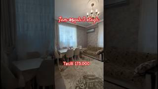 Yeni Yasamal Tam əşyalı 3 otaqlı ️0552692929 #realestate #shorts