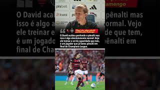 Filipe Luís falou sobre pênalti perdido por David Luiz em Flamengo x Atlético-MG #shorts