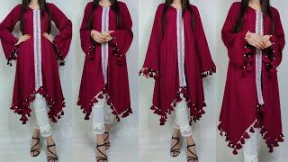 New Style High Low Kurti Design Cutting And Stitching/ Latest Kurti Design/ Up Down Kurti/ Dress DIY