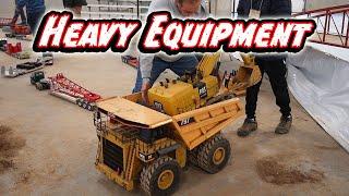 RC Construction Hydraulic Excavators Mega trucks Tamiya Haulers in action