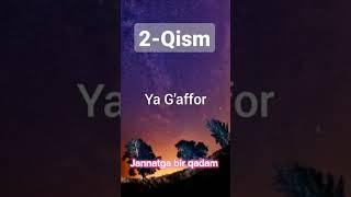 Allohning 99 ismi2#jannatga bir qadam #gunohikabiralar #duolar #islomtarixi #suralar #yodlaymiz