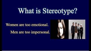 What is STEREOTYPE? What does STEREOTYPE mean?  meaning, definition, examples & explanation