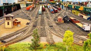 Beautiful Private Model Railroad HO Scale Gauge Train Layout