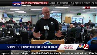 Seminole County officials give update on Hurricane Milton after storm tore through Central Florid...