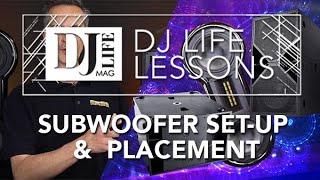 Basic Subwoofer Set-up & Placement for Events - Getting the Best Sound Out of Your Subwoofers