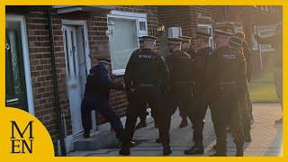 Police raid house as part of day of action in Greater Manchester