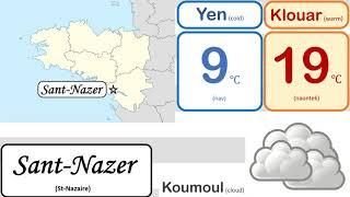 Weather forecast in Breton language | Brittany | Breizh | Brezhoneg | Amzer | 29-September-2021