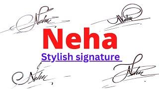 Neha name signature style | N name signature style