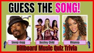  MUSIC QUIZ VIDEO | Billboard Top Hits | Guess The Song | The Best Song Quiz | 