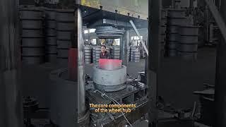 Wheel steel tire production