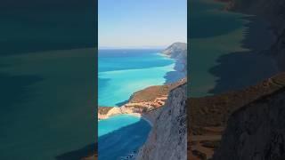 Porto Katsiki Lefkada Greece - Best European Beaches #shorts #bestbeaches #europetravel