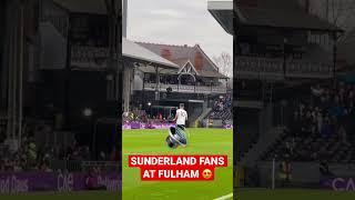 Sunderland Away Fans CHANTING after GOAL at Fulham (1-1)