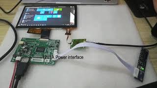 IPS 7 inch 1024*600 touch screen with lvds interface