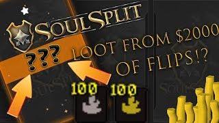 Soulsplit RSPS | Loot from $2,000 WORTH of Card Flips + HUGE GIVEAWAY