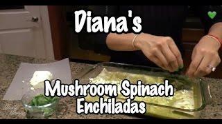 Mushroom Spinach Enchiladas