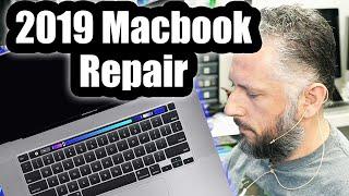 2019 MacBook Notorious Black screen problem. Motherboard Repair. Powers on No Backlight - A2141