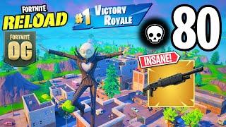 Fortnite Reload 80 Elimination Jack Skellington Solo Vs Squads Gameplay | Keyboard & Mouse