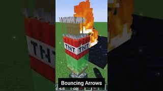Bouncing Arrows | Minecraft #minecraft #shorts #youtubeshorts #techiegamer