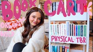 build my book cart with me!!  organizing my tbr cart + another book haul!