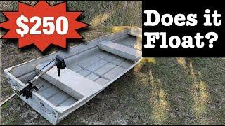 I bought a cheap Jon Boat! 12 ft. old aluminum jon boat
