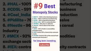 monopoly stocks , best monopoly stocks in India #monopolystocks #stockmarket