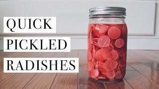 Quick Pickled Radishes | From Scratch