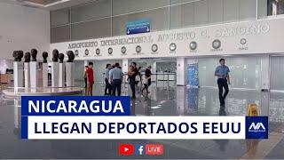 Llegan nicaragüenses deportados de los Estados Unidos a Managua vía aérea