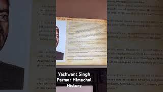 Yashwant Singh Parmar History of HP